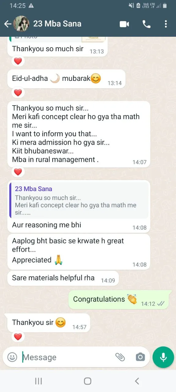 Student Testimonial