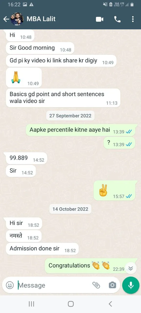 Student Testimonial
