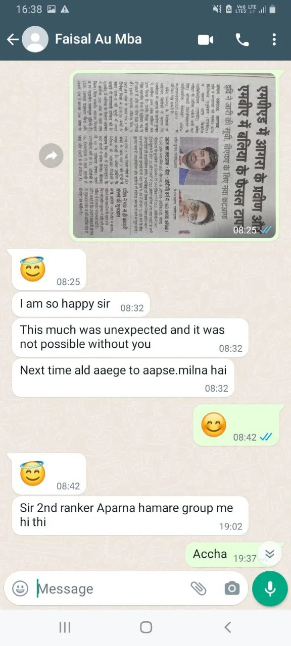 Student Testimonial