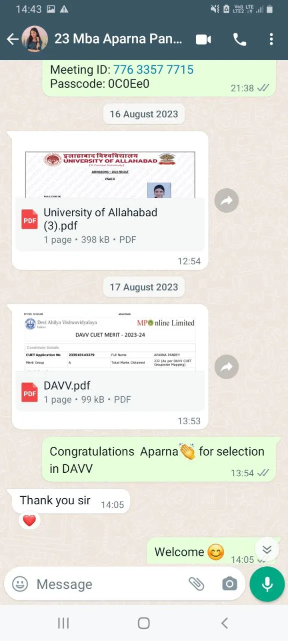 Student Testimonial