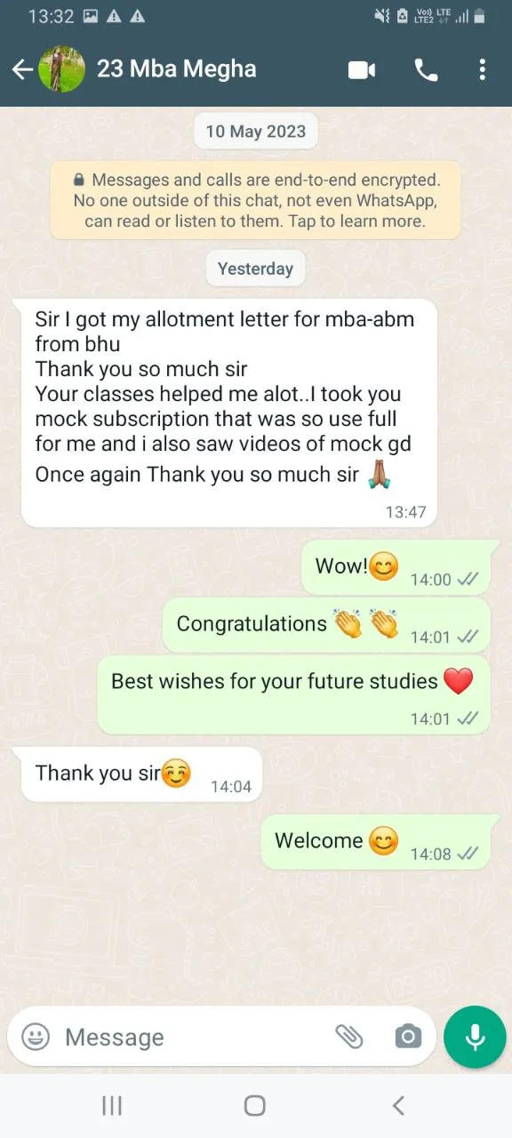 Student Testimonial