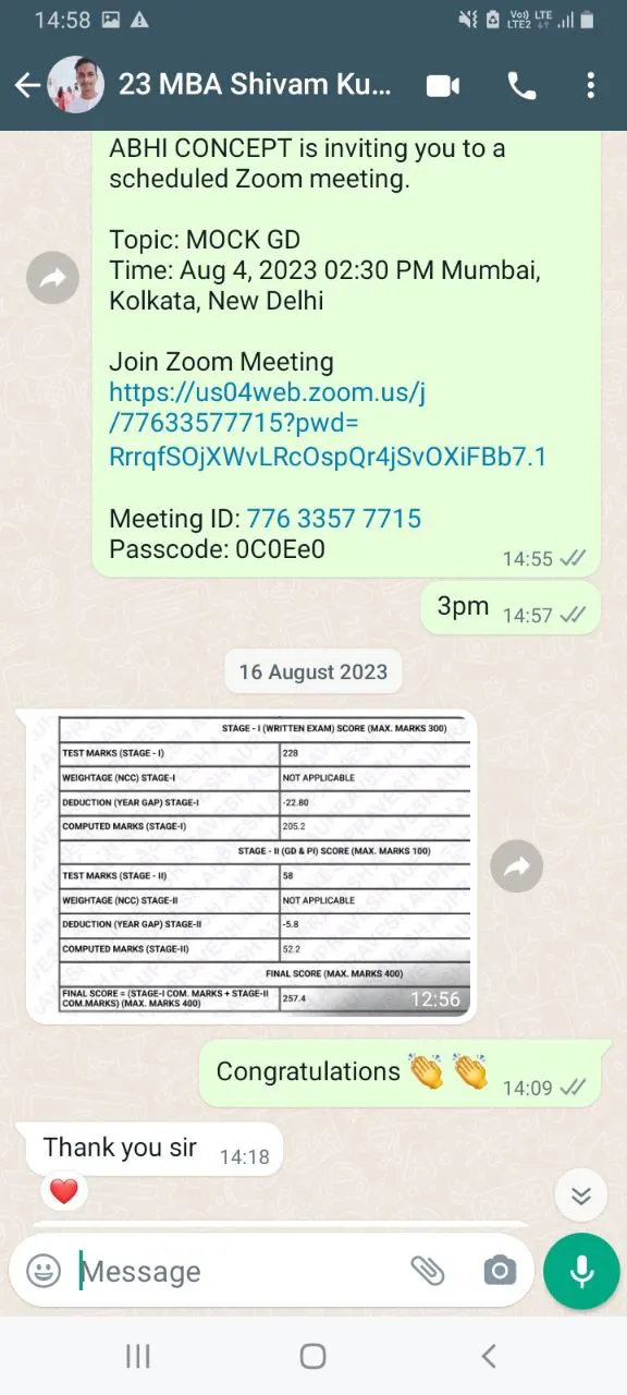 Student Testimonial
