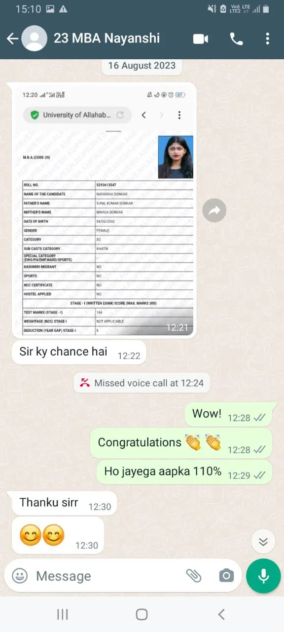 Student Testimonial