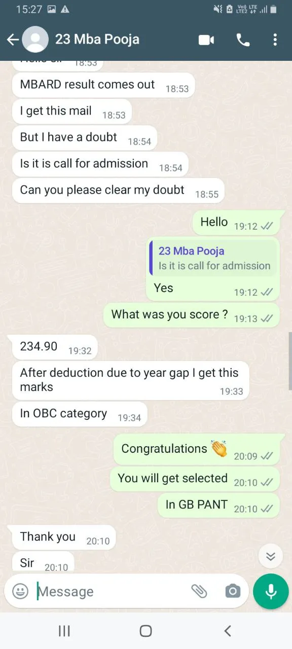 Student Testimonial